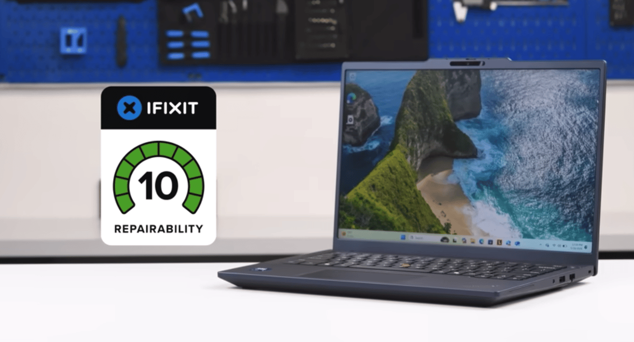The Lenovo ThinkPad T14 Gen 7, adorned with a 10/10 repairability score