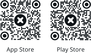 App and Play Store QR-codes to download the iFixit app.