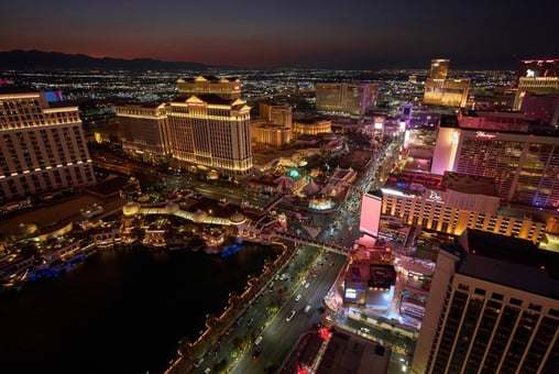A photo of the Las Vegas strip.