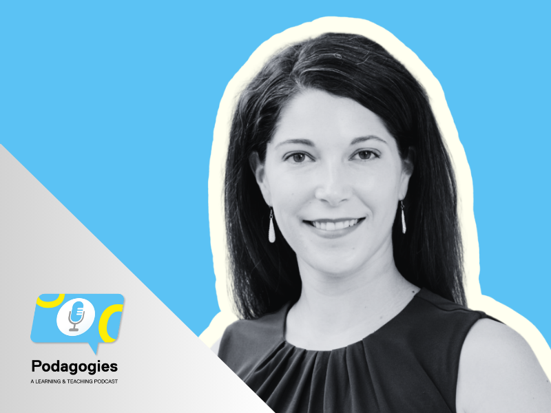 Dr. Alyssa Counsell and the Podagogies logo Dr. Alyssa Counsell and the Podagogies logo