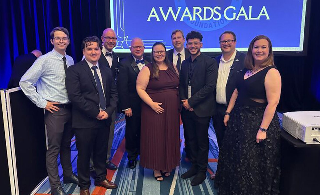 Emergency Management staff receiving award