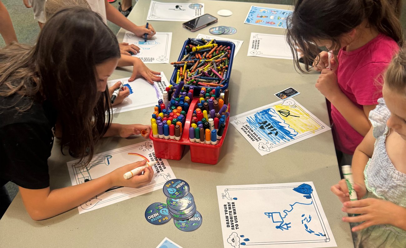 kids coloring day without water sheets