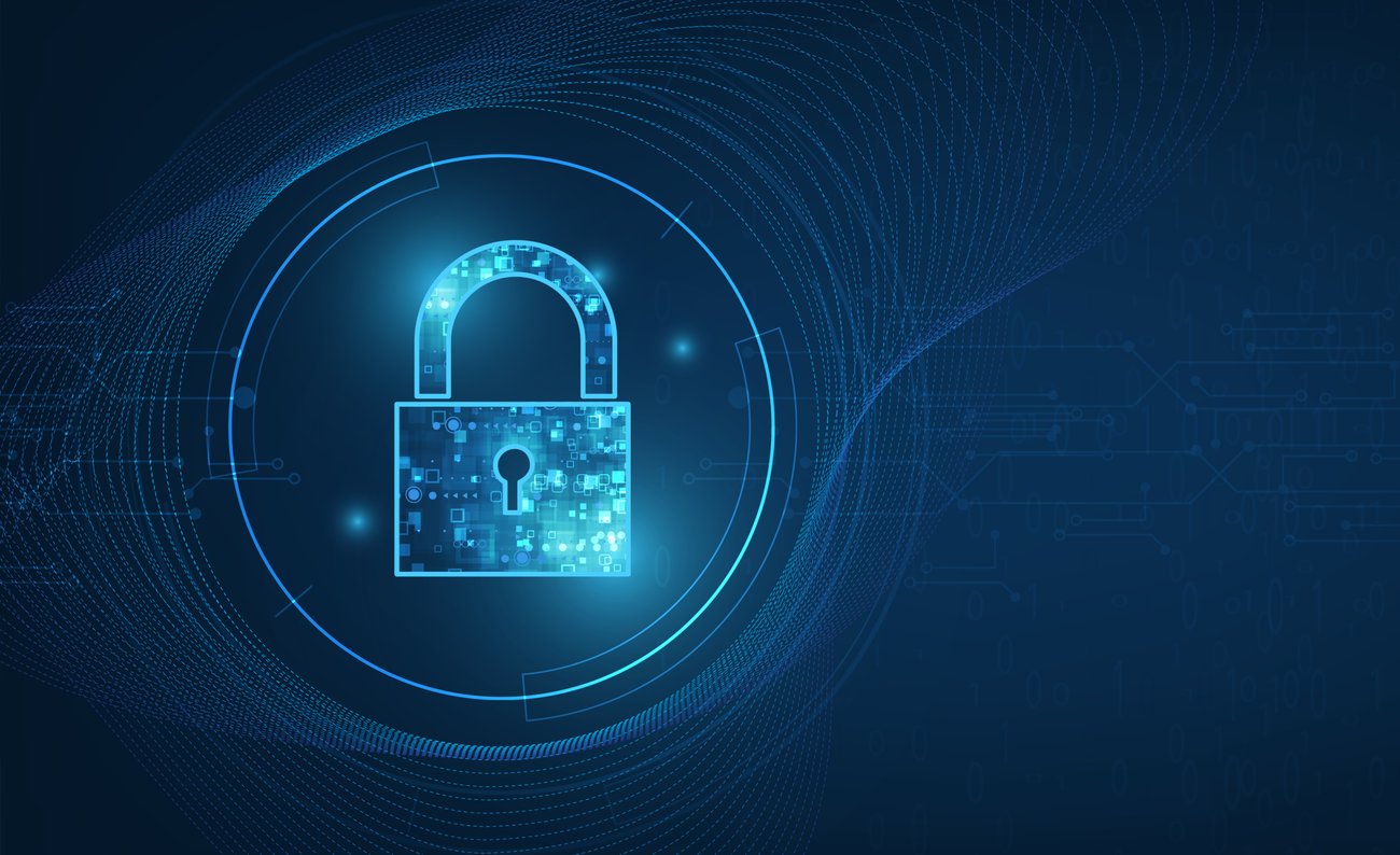 lock with blue lights and date strands