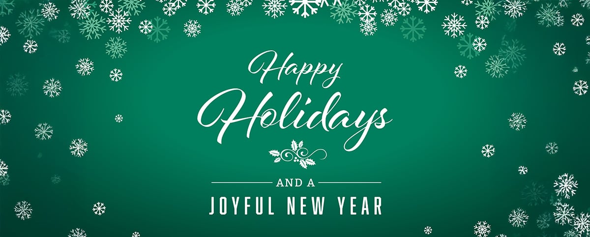 Happy Holidays and a joyful new year with pixel snowflakes Happy Holidays and a joyful new year with pixel snowflakes