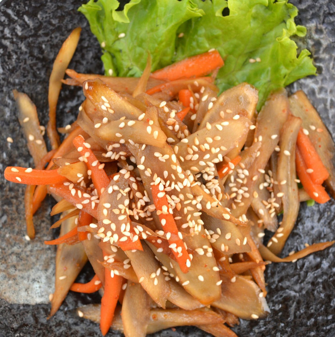 Wild Japanese Burdock Carrot Kinpura