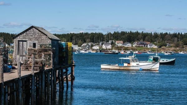 pier boats fishing