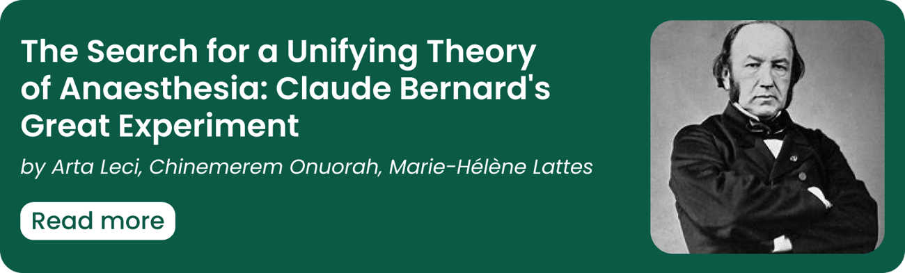 The Search for a Unifying Theory of Anaesthesia