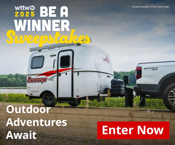 Ad: WTTW 2025 Be A Winner Sweepstakes - Outdoor Adventures Await - Enter Now!