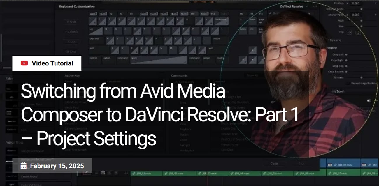 Switching from Avid Media Composer to DaVinci Resolve: Part 1 – Project Settings