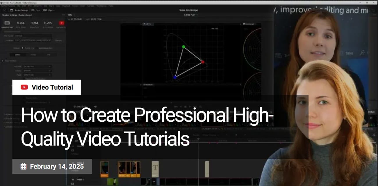 How to Create Professional High-Quality Video Tutorials