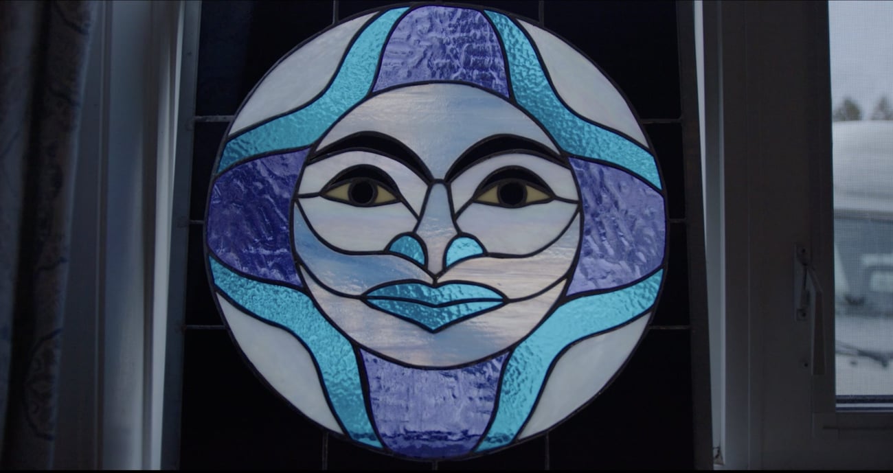 Photo from IRP and EleV Mural Project Showcasing Stained Glass Artwork