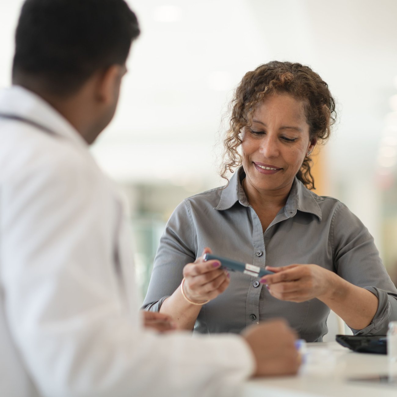 Paciente consultando profissional 