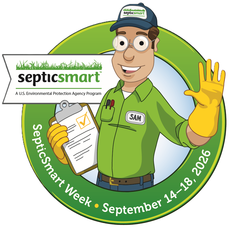 The promotional graphic/seal for the US EPA's SepticSmart Week 2026: September 14-18, 2026.