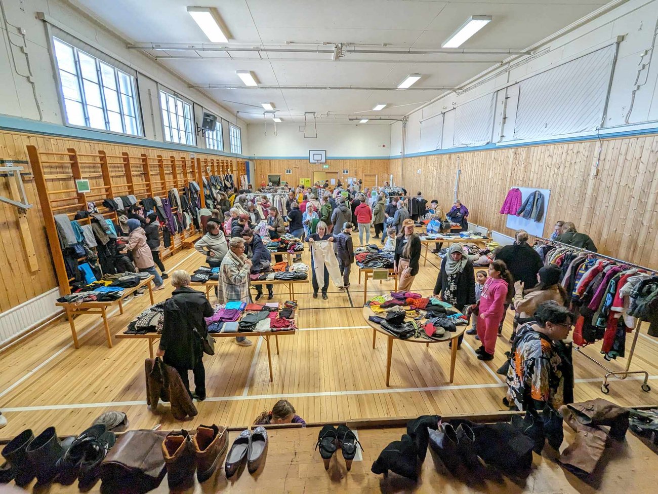 Tidigare Klädbytardag i Mora, foto: Lillian Lundin Tidigare Klädbytardag i Mora, foto: Lillian Lundin