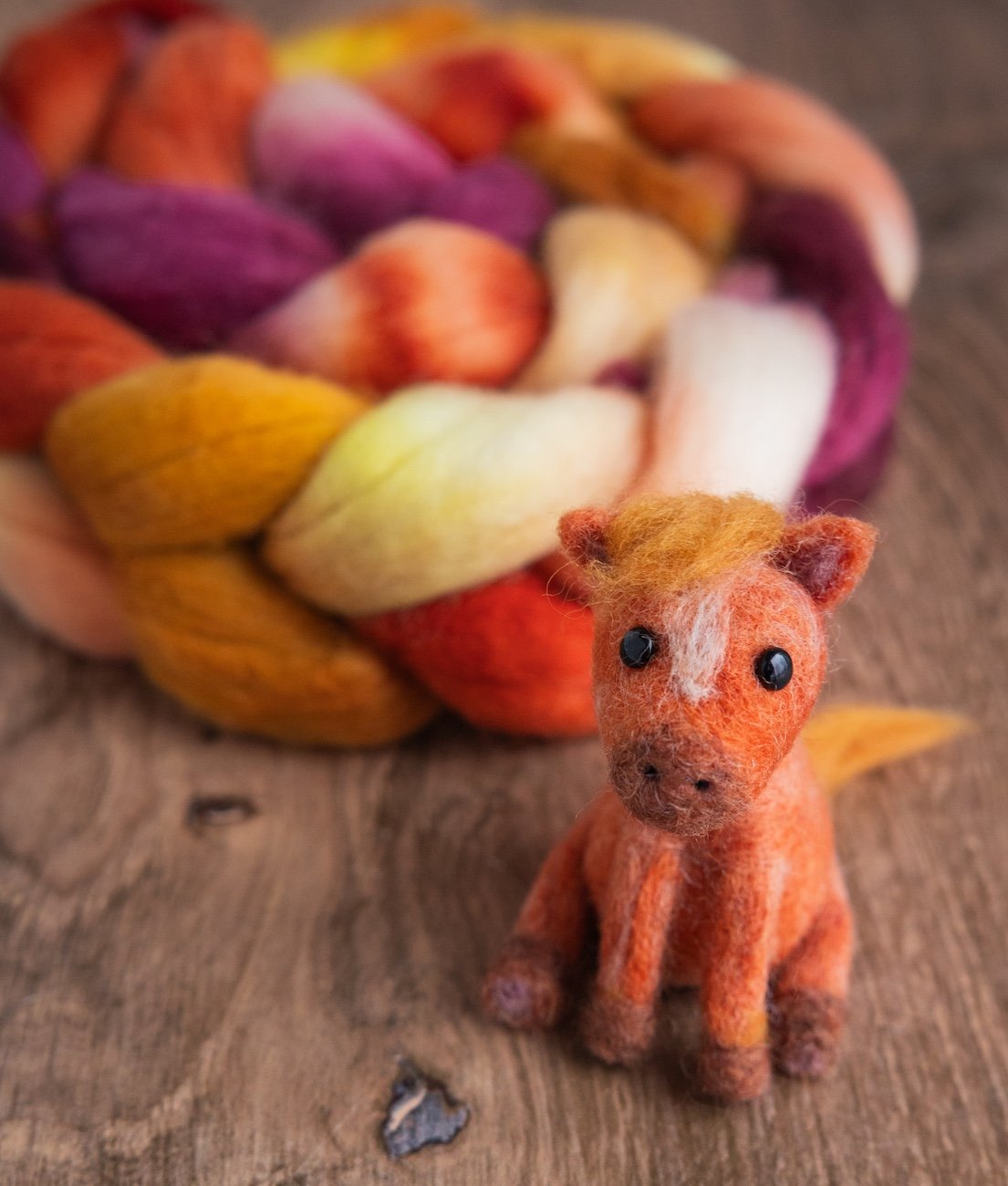 Hoi's felted Fire Horse