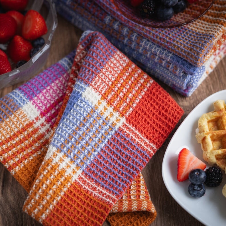 Sunday Morning Waffle Weave Towels by Felicia Lo