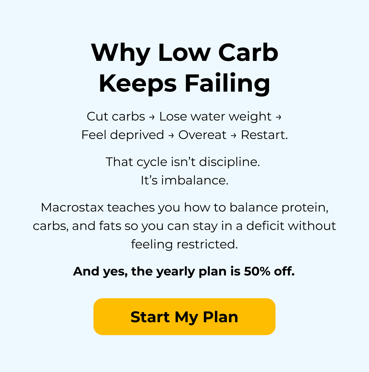 Why Low Carb Keeps Failing