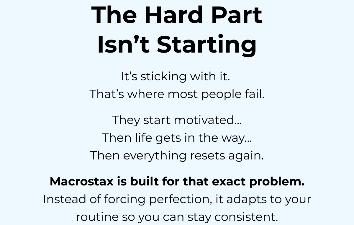 The Hard Part Isn't Starting