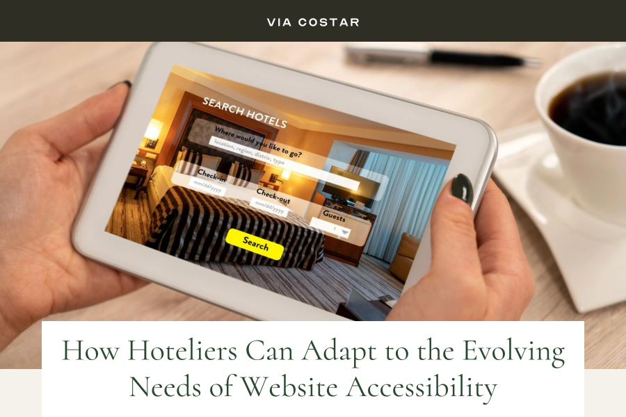 Via CoStar image: An Ipad's display that show a hotel check in page