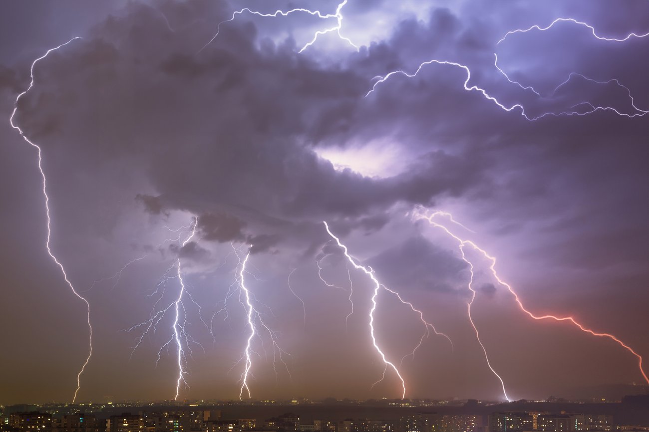 lightening storm