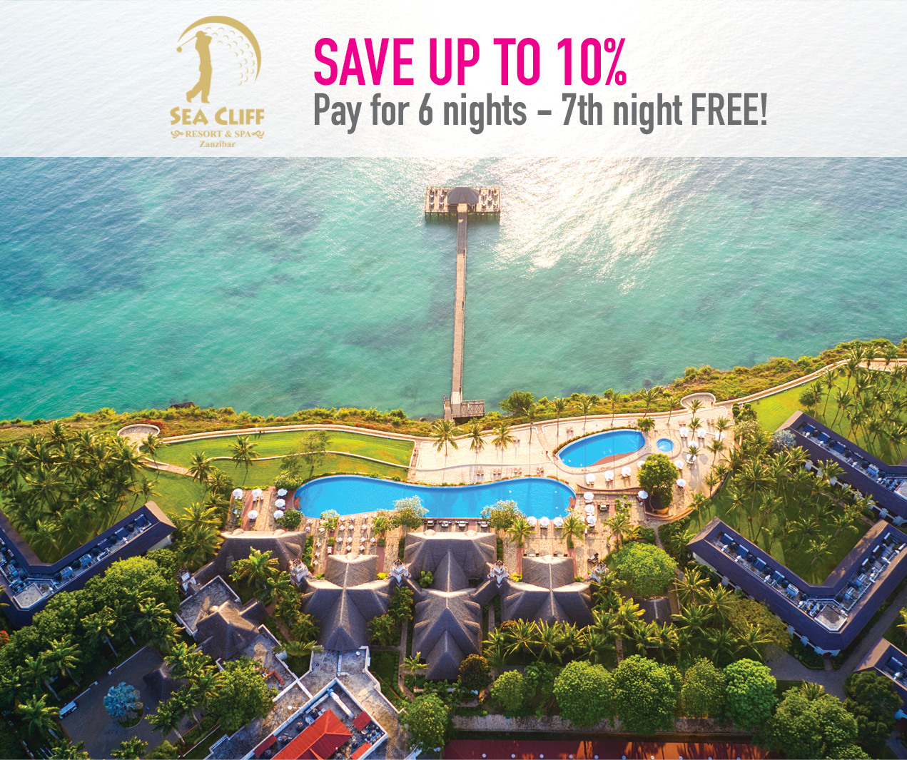 Sea Cliff Resort & Spa - SAVE UP TO 10% - Pay for 6 nights - 7th night FREE!