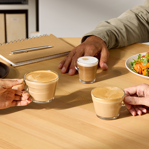 Man getting his Nespresso coffee