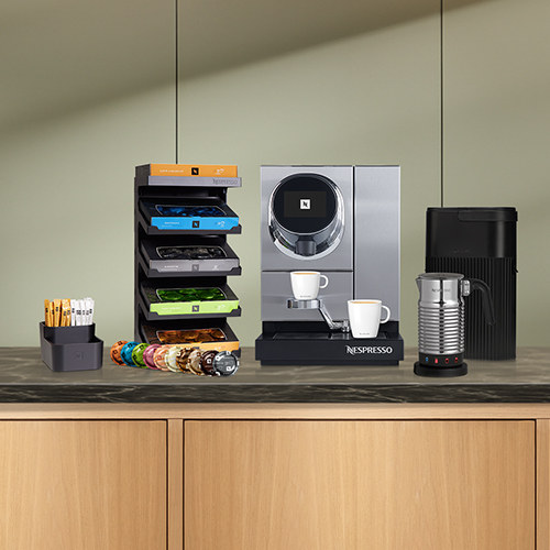 Nespresso coffee machine and pods