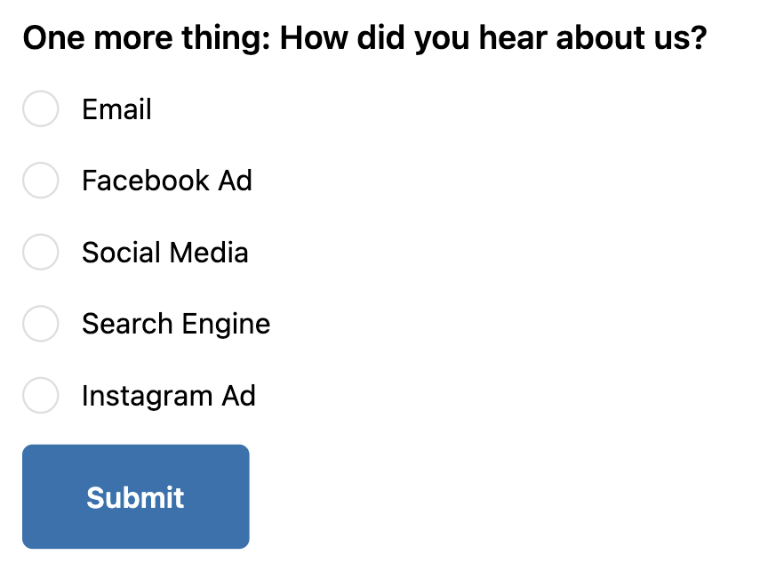 Post Purchase Customer Surveys