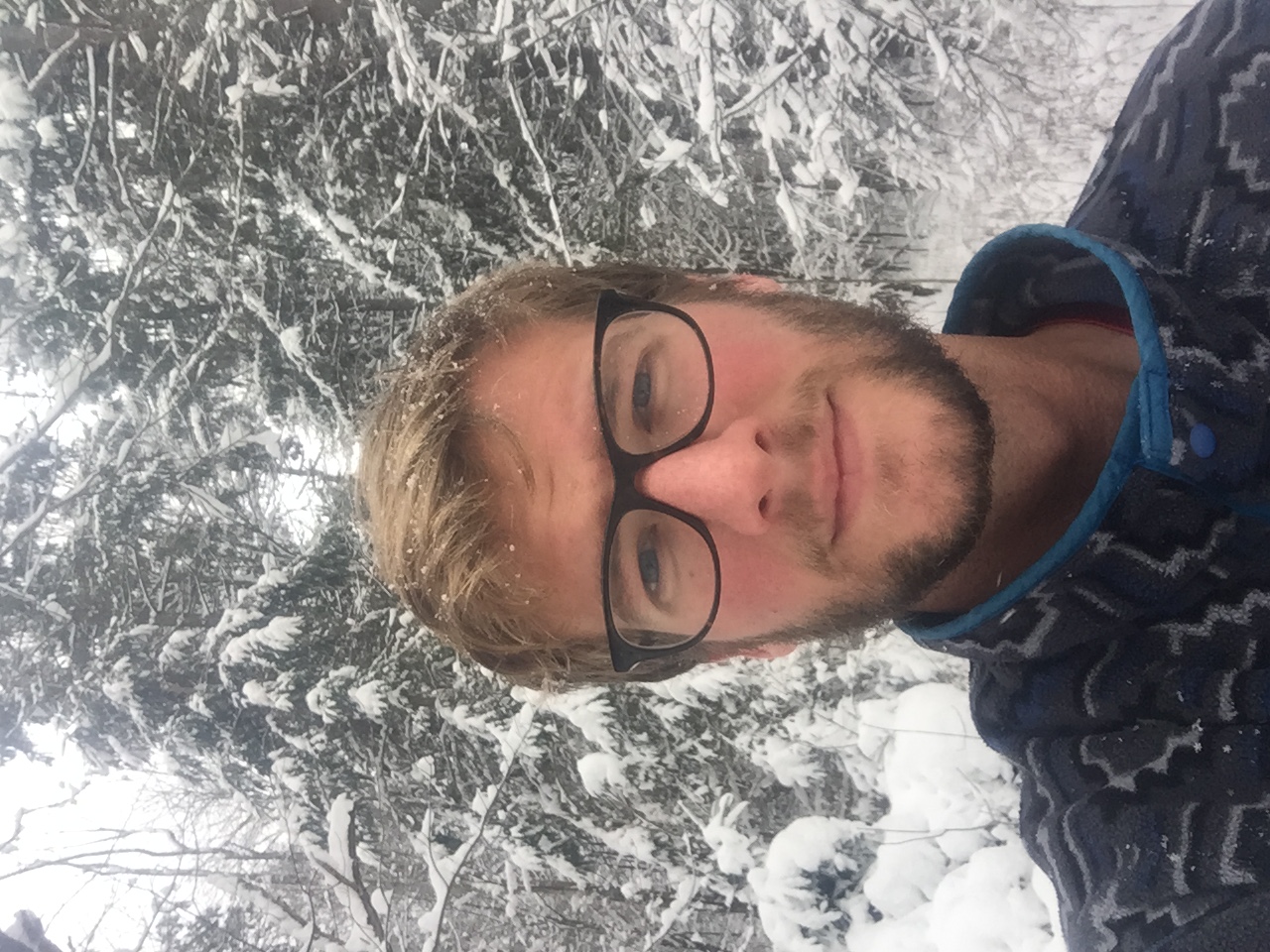 Photo of Stephen Ruswick in a snowy landscape.