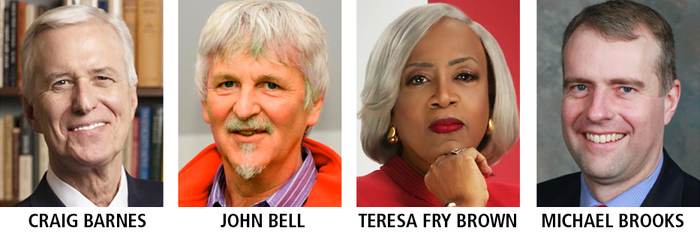 Craig Barnes, John Bell, Teresa Fry Brown and Michael Brooks