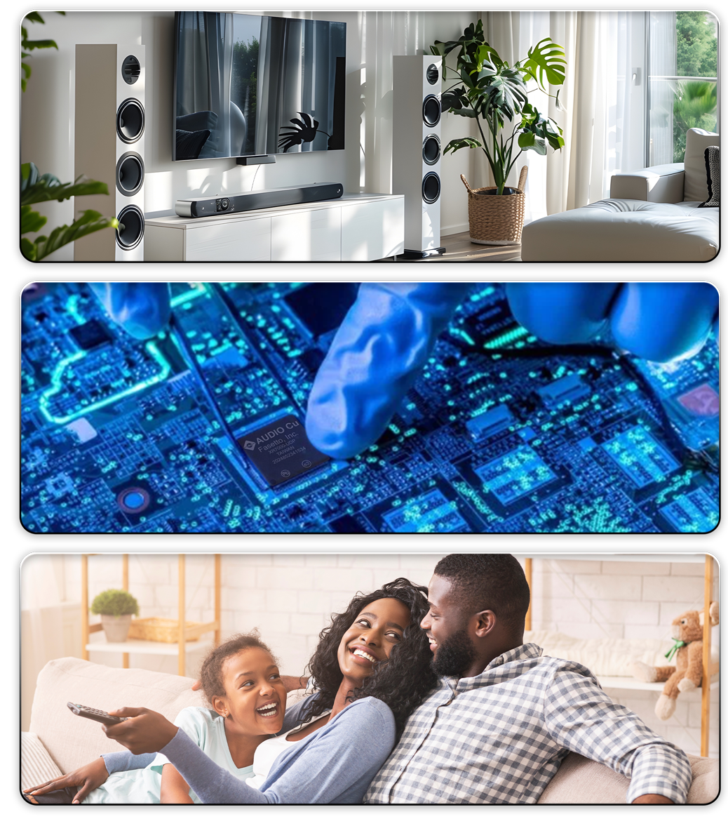 AUDIO Cu System On A Module (SoM)-A embedded sound over power product solution