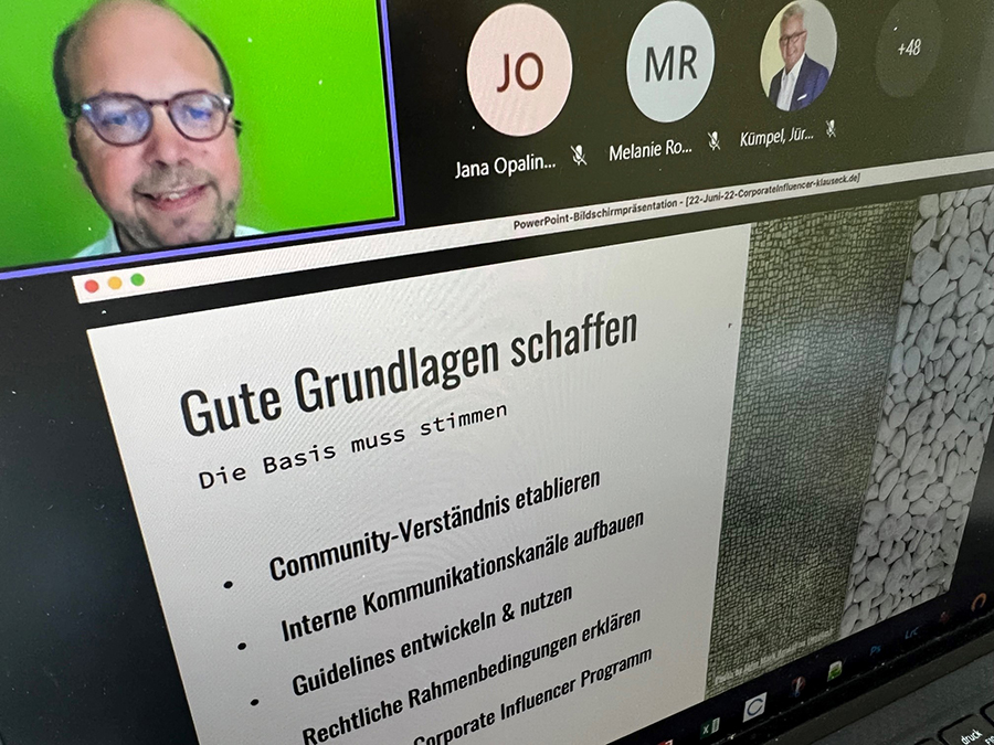 Klaus Eck über Corporate Influencer