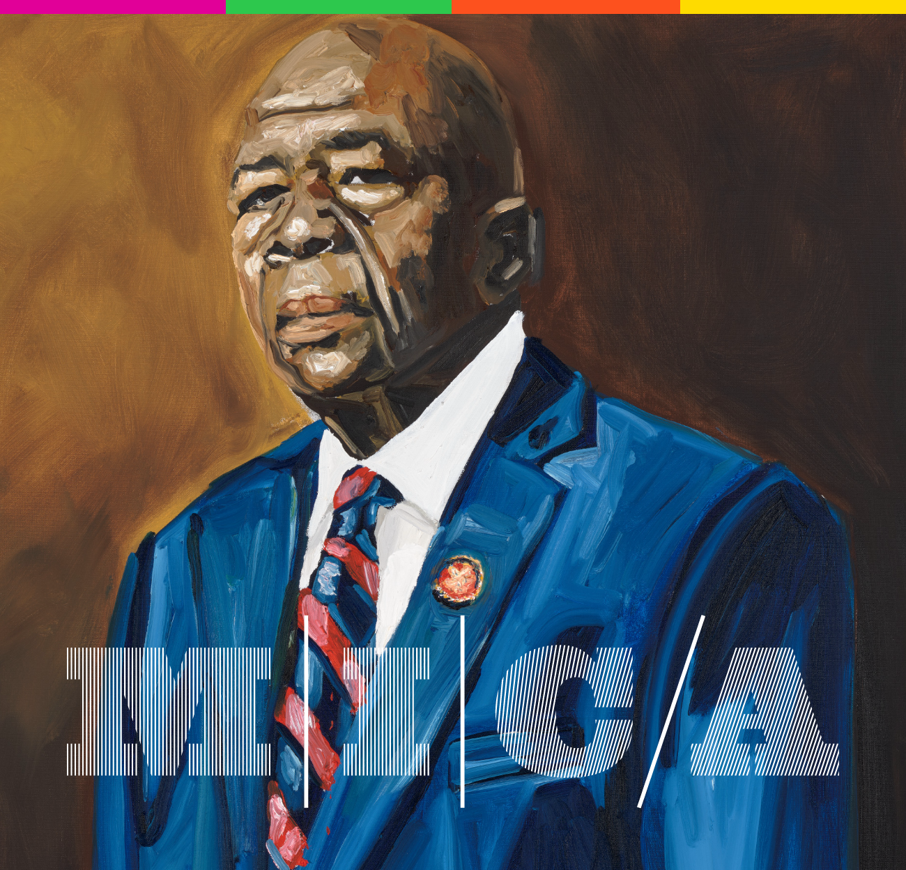 The portrait of Elijah E. Cummings painted by MICA Grad Jerrel Gibbs
