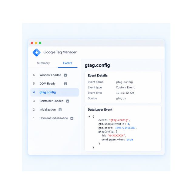 Evento gtag.config no Tag Manager