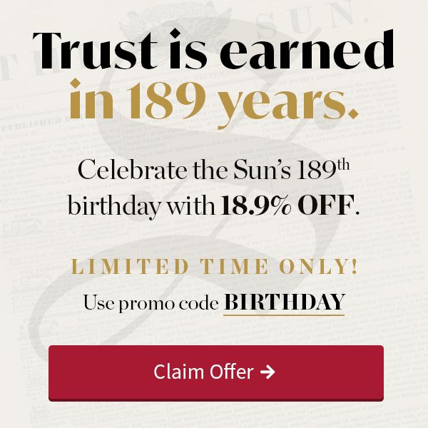 Get 18.9% off the Sun