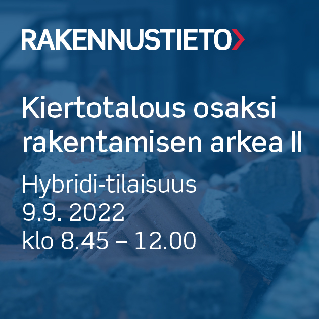 RTS-ympäristöluokituksen rakennushankkeen uusien kriteeristöjen 2022 julkistamistilaisuus 24.5.2022