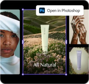 Art director with All Natural campaign visual