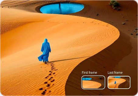 Generate Video — desert dunes with figure