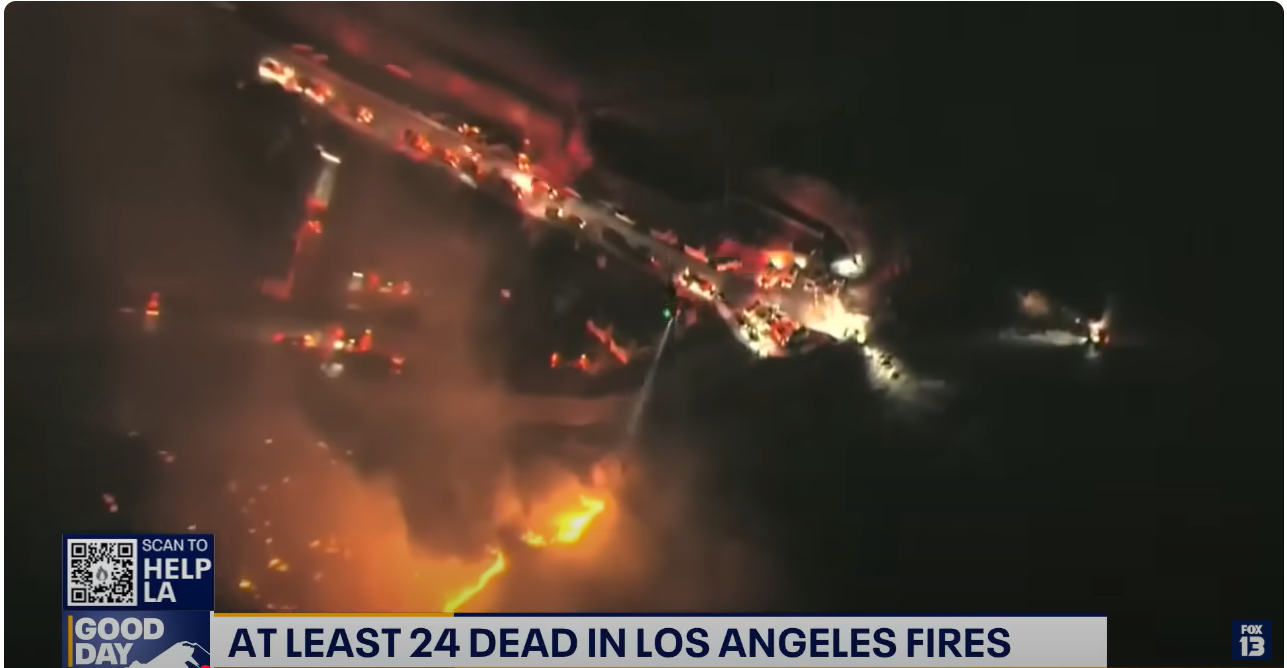 at least 24 dead in LA fires