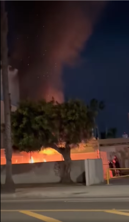 Homeless start LA Fire