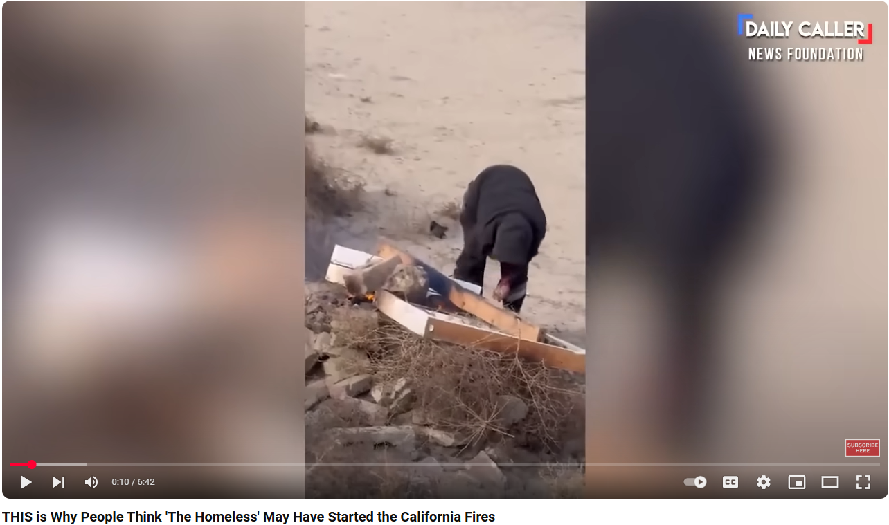 Arsonist starting LA fire