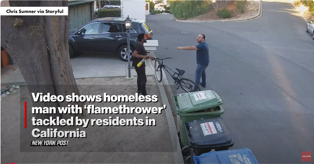 Homeless started California fires