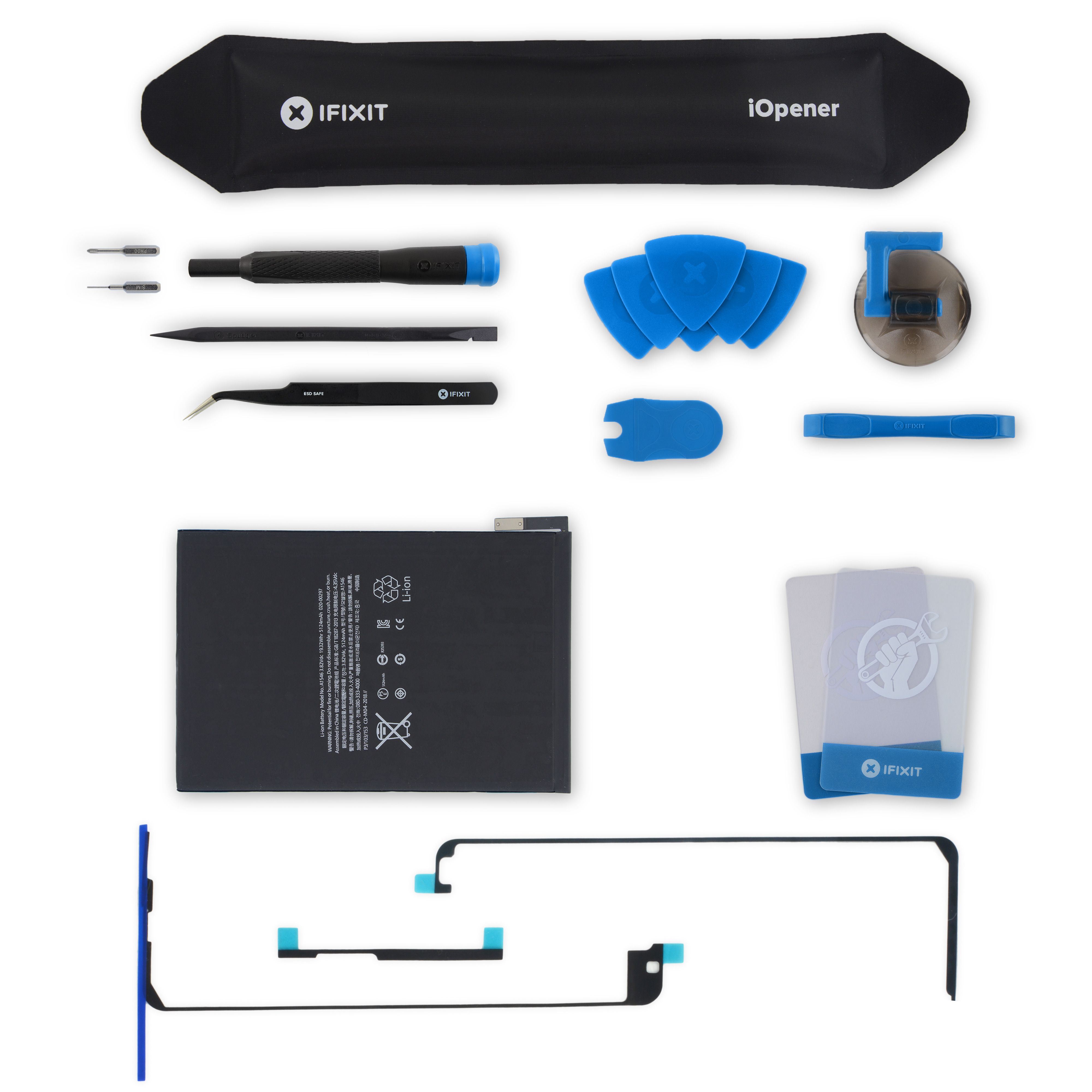contents of the iPad battery Fix Kit